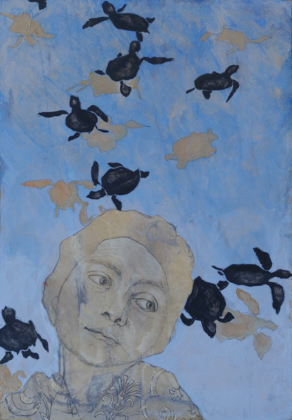 Tortues I - 21x30 - tempera